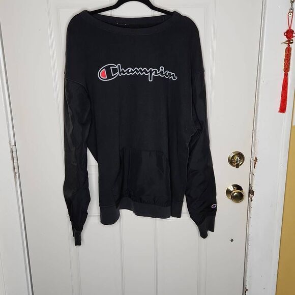 CHAMPION BLACK URBAN PULLOVER SWERATSHIRT MEN'S XL - Picture 1 of 7